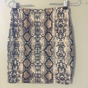 Snake Skin Pattern Mini Skirt (matching crop top on my page available)
